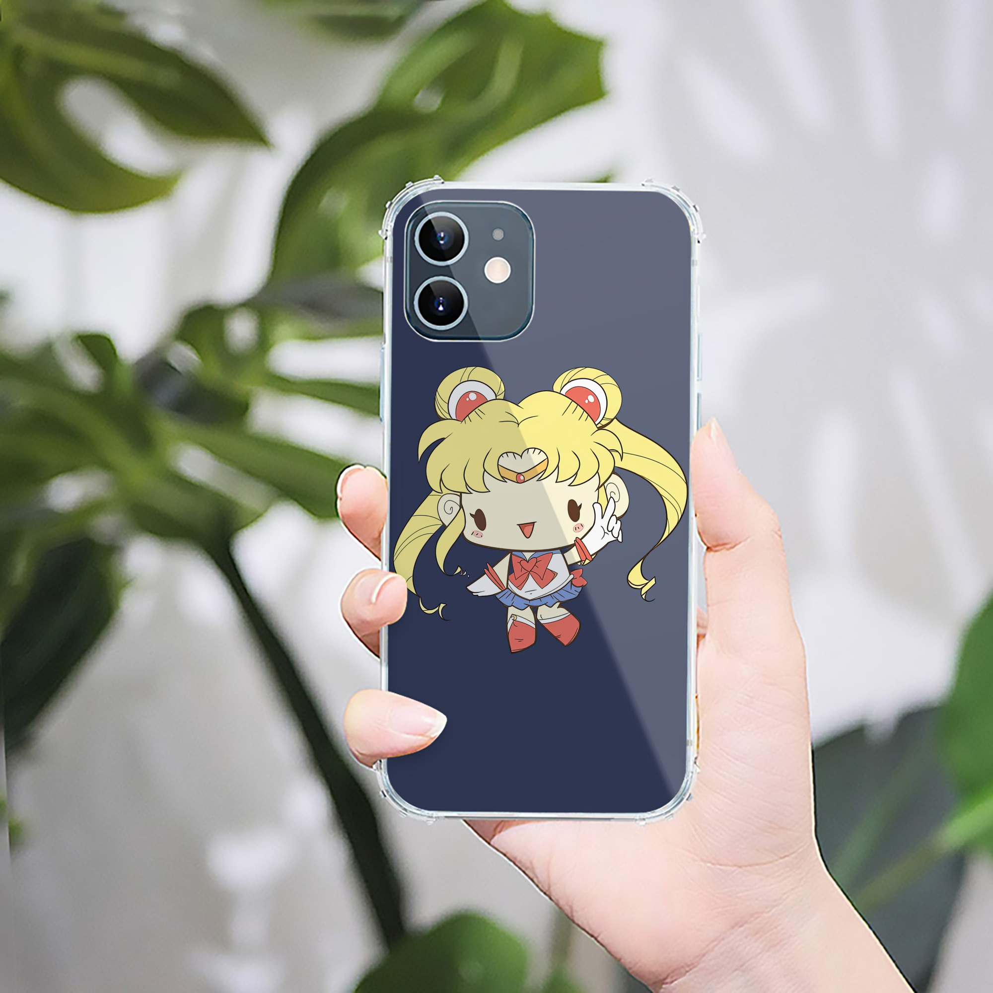 （画像用） 美少女戦士セーラームーン 月野 うさぎ つきの うさぎ Sailor Moon Tsukino Usagi 【iPhone 12シリーズ対応】透明スマホケース（クリアソフトケース）